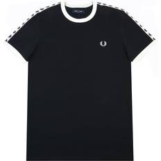 Fred perry ringer Fred Perry Taped Ringer T-shirt - Black/Snow White