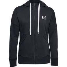 Kuntoilu & Kuntosali - Nainen Neuleet Under Armour Rival Fleece FZ Hoodie - Black/White