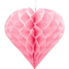 Fødselsdage Honeycombbolde PartyDeco Honeycombs Heart 30cm Light Pink