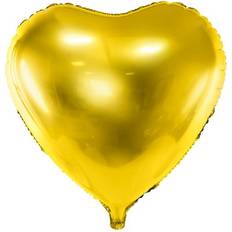 Fest Tekst- & Temaballoner PartyDeco Foil Ballons Heart 45cm Gold