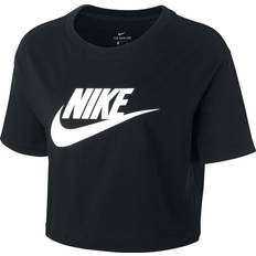 Nike Women's Sportswear Essential Cropped T-shirt - Black/White