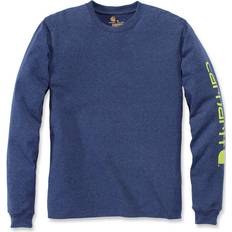 Carhartt T-shirts Carhartt Long-Sleeved T-shirt - Deep Blue Indigo