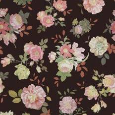 Eijffinger Wandbild Vintage Flowers von 383611 nero/rosa