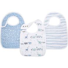 Rising Star Cotton Muslin Snap Bib 3-pack