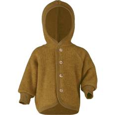 9-12M Cardigans ENGEL Natur Fleece Cardigan with Hood - Saffron Melange (575520 -018E)