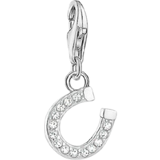 Thomas Sabo Berlocker & Hängen på rea Thomas Sabo Charm Club Horseshoe Charm - Silver/White