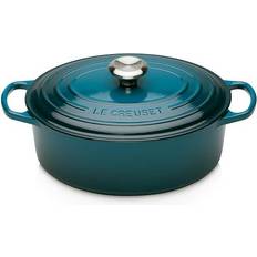 Le Creuset Deep Teal Signature Cast Iron Oval 4.7 L