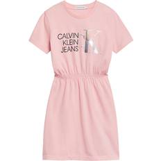 Calvin Klein Organic Cotton Logo T-shirt Dress - Sand Rose (IG0IG00913)