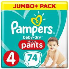 Pampers baby dry 4 Pampers Baby Dry Nappy Pants Size 4 9-15kg 74pcs