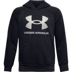 Under Armour Boy's UA Rival Fleece Big Logo Hoodie - Black (1357585-001)