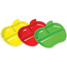 Rojo Platos y Cuencos Munchkin Apple plato con compartimentos 6 m 3 ud