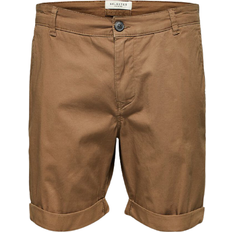 Brun - Chinoshorts Selected Slhparis Regular Fit Shorts - Brown/Camel