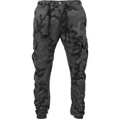 Camo Cargo Jogging Pants - Grey Camouflage