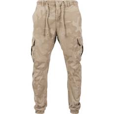 Urban Classics Camo Cargo Jogging Pants - Sand Camouflage