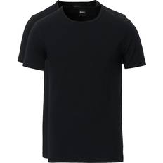 Hugo boss t shirt 2 pack HUGO BOSS Slim Fit Underwear T-shirt 2-pack - Black