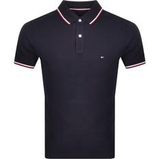 Grey - Men Polo Shirts Tommy Hilfiger Tipped Collar Slim Fit Polo