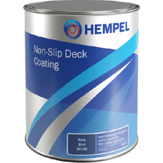 Wit Emaille Marineverven Hempel Non-Slip Deck Coating halfglans antislipverf 750 ml, 10000 wit