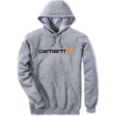 Carhartt Signature Logo Hoodie - Heather Grey