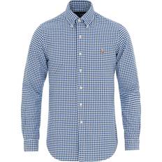 Polo Ralph Lauren 3XL Hemden Polo Ralph Lauren Custom Fit Oxford Gingham Shirt - Royal/White