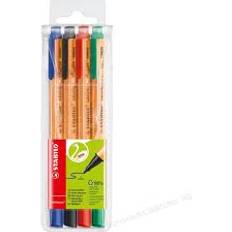 Mehrfarbig Kugelschreiber Stabilo Greenpoint Fiber Tip 4-Pack