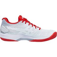 Mikrofiber Racketsportskor Asics Solution Speed ​​FF W - White/Fiery Red