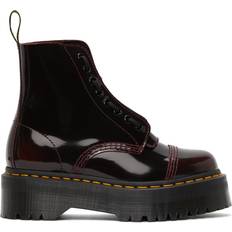 Red - Women Ankle Boots Dr. Martens Sinclair Quad Retro Boots - Cherry Red