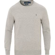 Slim-fit Pullover Polo Ralph Lauren Pima Cotton Crew Neck Pullover Sweatshirt - Andover Heather