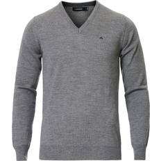 J lindeberg lymann true J.Lindeberg Lymann True Merino Sweater - Grey/Grey Melange