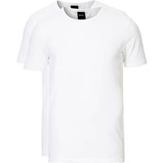 Hugo boss t shirt 2 pack HUGO BOSS Crew Neck Slim Fit T-shirt 2-Pack - White