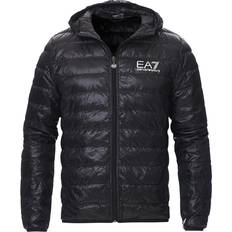 Train Core Light Down Hoodie Jacket - Black