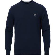 Fred Perry Classic Crew Neck Jumper - Navy