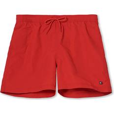 M - Røde Badebukser Tommy Hilfiger Solid Medium Drawstring Swim Shorts - Primary Red