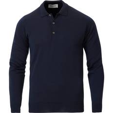 John Smedley Belper Polo Shirt Blu Uomo