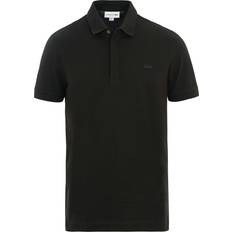 Lacoste Regular Fit Tonal Crocodile Polo Shirt - Black