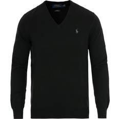 Slim-fit Pullover Polo Ralph Lauren Pima Cotton V-neck Pullover - Black