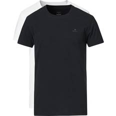 Gant Crew Neck T-shirts 2-pack - Black/White