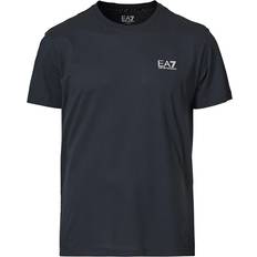 EA7 Train Logo Crew Neck T-shirts - Navy