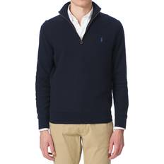 Polo Ralph Lauren Herr Tröjor Polo Ralph Lauren Textured Half-Zip Knitted Sweater - Navy Heather