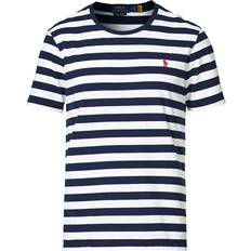 Vit herr tshirt ralph lauren Polo Ralph Lauren Striped Crew Neck T-shirt - White/Navy