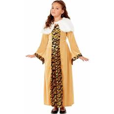 Smiffys Deluxe Medieval Countess Costume Gold