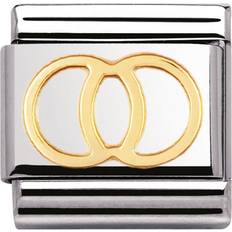 Gold - Men Charms & Pendants Nomination Composable Classic Link Wedding Rings Symbol Charm - Silver/Gold