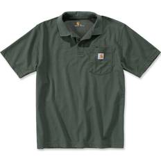 Carhartt Contractor Camisa de Polo - Verde Oscuro