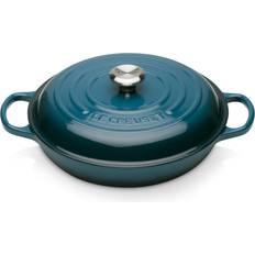 Le Creuset Blue Teal Signature Cast Iron med lock 2.2 L 26 cm