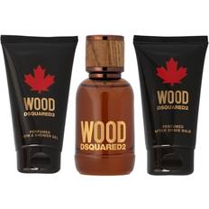 Boîtes cadeau DSquared2 Wood Pour Homme Gift Set EdT 50ml + Shower Gel 50ml + After Shave Balm 50ml