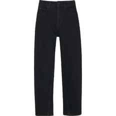 Loose - Woman Jeans Whistles Organic High Waist Barrel Jeans - Black