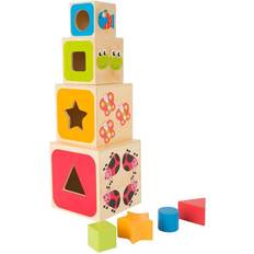Small Foot Stapelleksaker Small Foot ABC Stacking Blocks