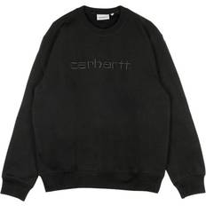 Carhartt wip sweatshirt script black Carhartt WIP Script Embroidery Sweatshirt - Black/White