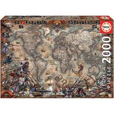 2000 brikker puslespil Educa Pirates Map 2000 Brikker