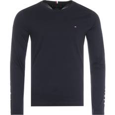 Hilfiger long sleeve t shirt Tommy Hilfiger Essential Long Sleeve T-shirt - Desert Sky