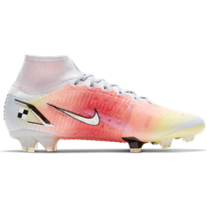 Nike Mercurial Dream Speed Superfly 8 Elite FG - White/Pure Platinum/Bright Mango/Metallic Silver